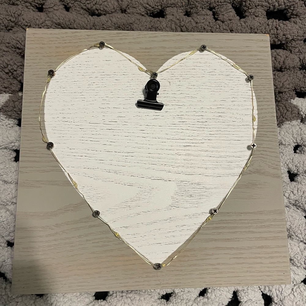 Light up Heart Picture Clip Frame